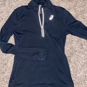 asics black quarter zip. Great condition